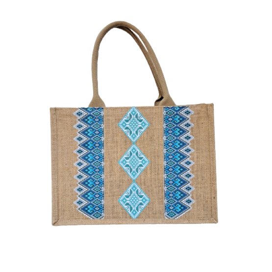 Diamond Pattern Jute Baghandicraft
