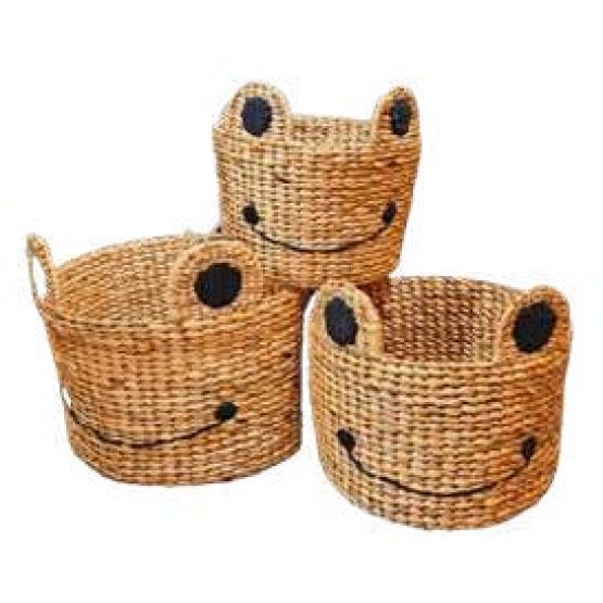 Frog Baskets handicraft