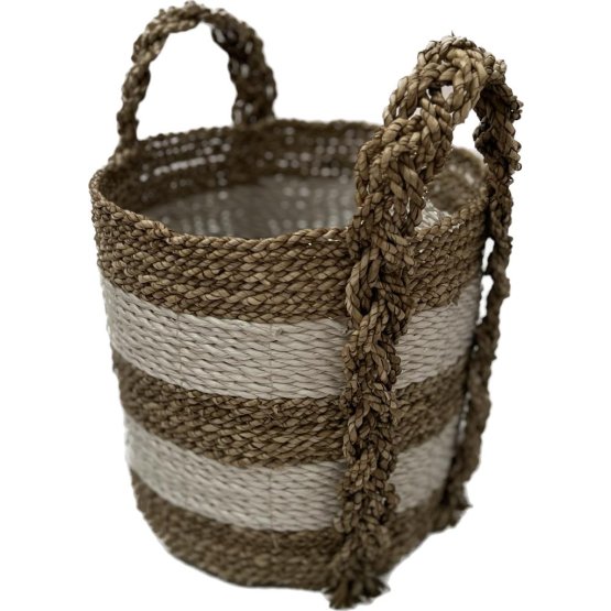 ROUND BASKET SET OF 1 handicraft